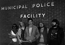 band at police station